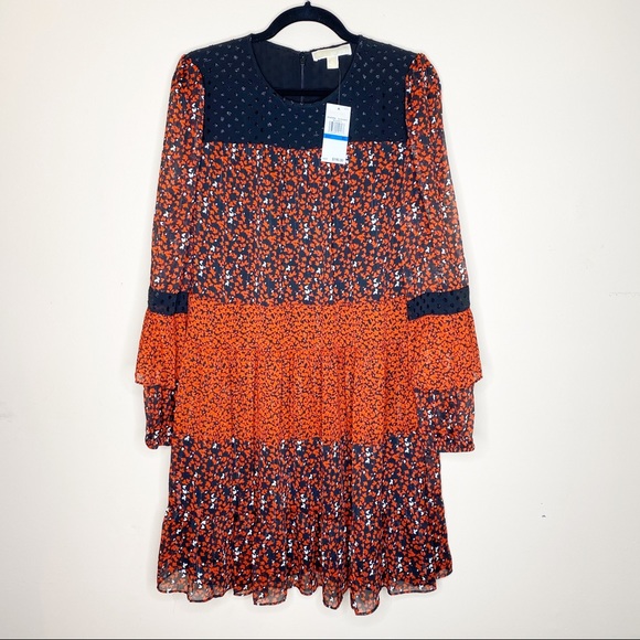 {Michael Kors} mixed floral print Georgette dress - Picture 5 of 10